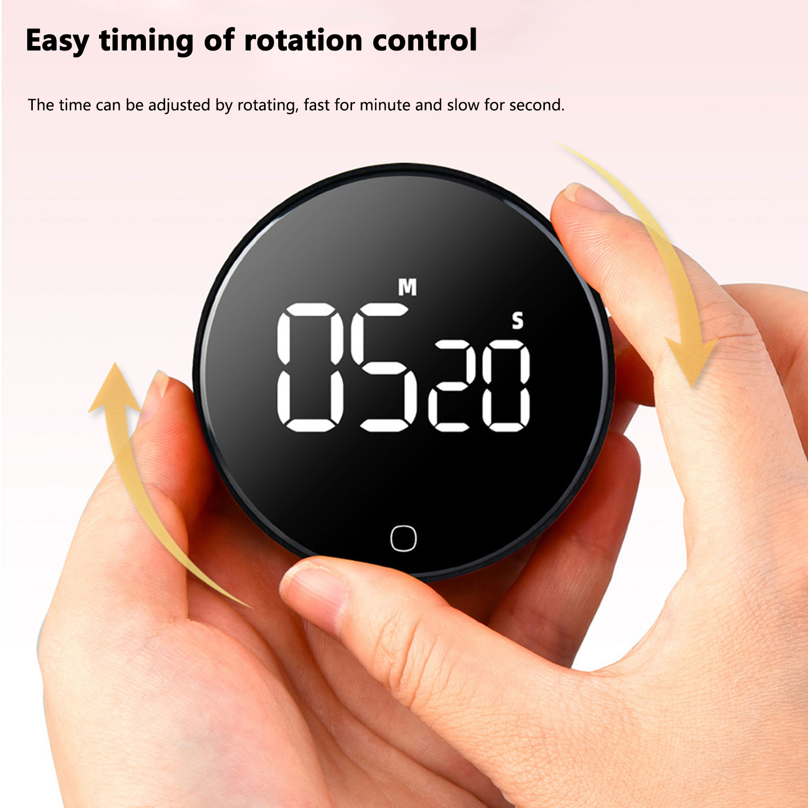 Digital Timer Countdown - นาฬิกาจับเวลาครัวดิจิตอล LED ชาร์จผ่าน USB พร้อมแม่เหล็กสำหรับการนับถอยหลังในการอบขนม ปรับระดับเสียงได้