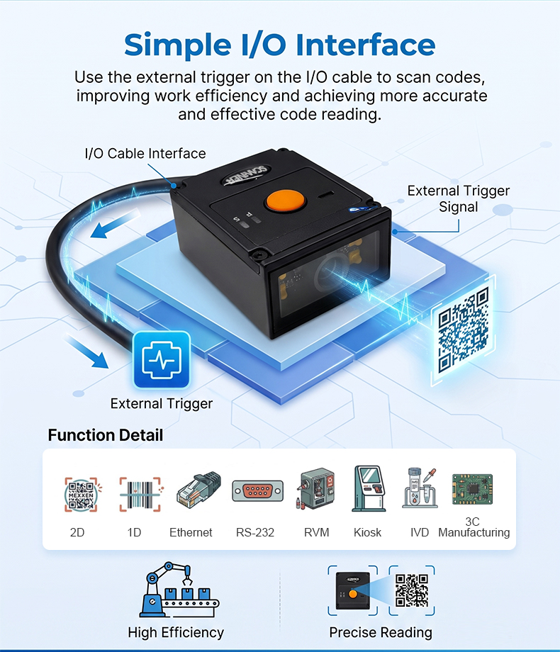 เครื่องสแกนบาร์โค้ด Rakinda RK - Barcode Scanner 2D บทวิจารณ์และราคา