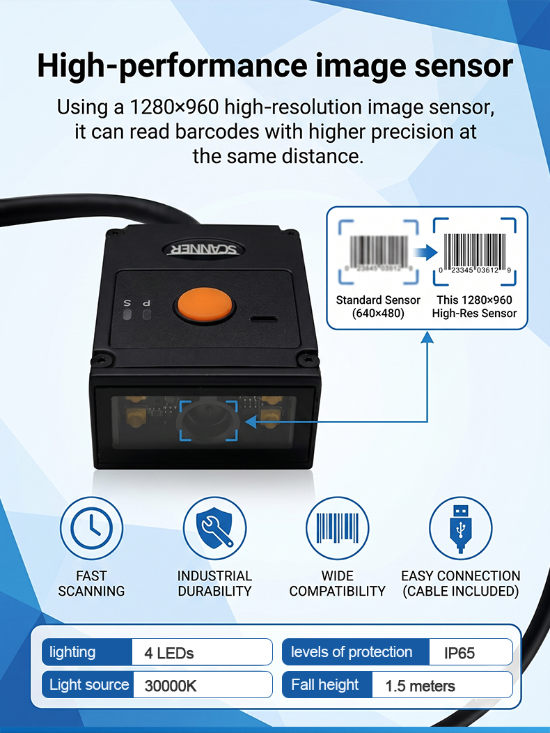 เครื่องสแกนบาร์โค้ด Rakinda RK - Barcode Scanner 2D บทวิจารณ์และราคา