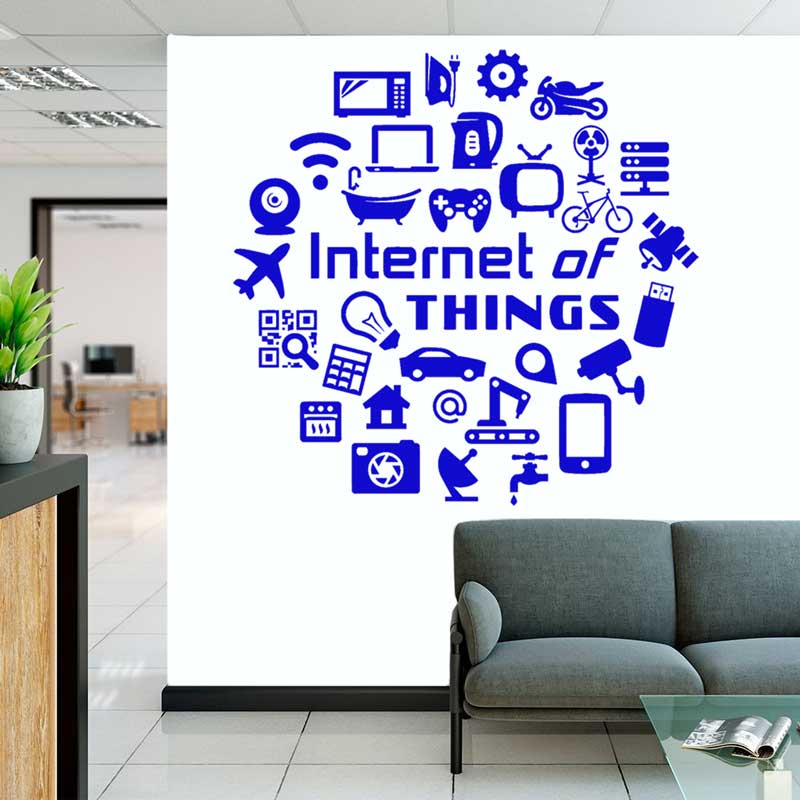 Tech สติ๊กเกอร์ติดผนังไวนิล In - Office Tech Company บทวิจารณ์และราคา