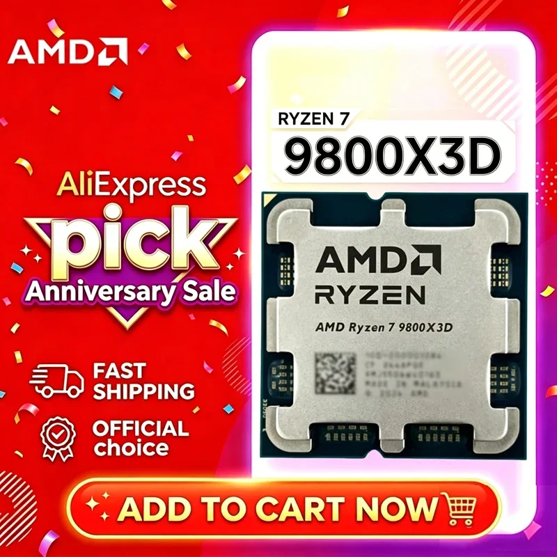 AMD Ryzen 7 9800X3D R7 9800X3D - Amd Cpu Ryzen 7 บทวิจารณ์และราคา