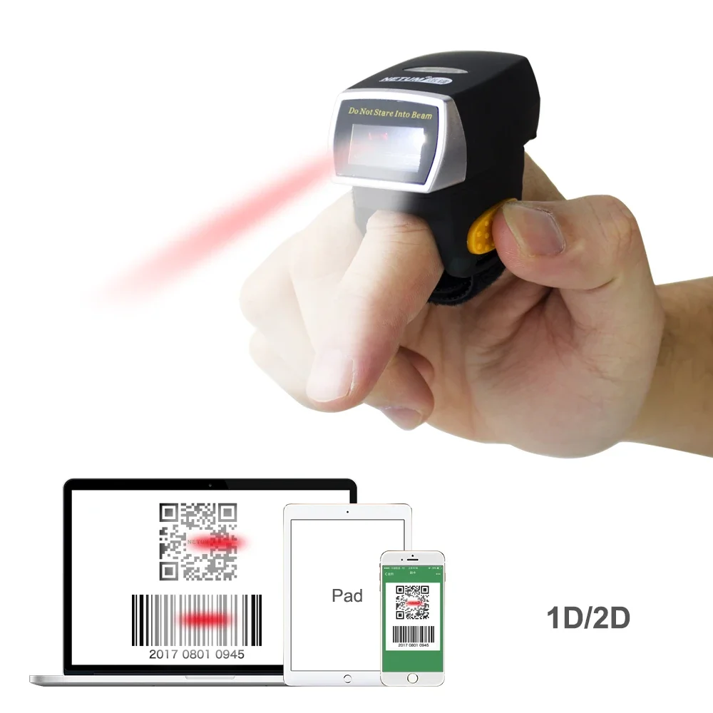 เครื่องสแกนบาร์โค้ดแบบแหวนนิ้ว - Barcode Scanner 2D บทวิจารณ์และราคา